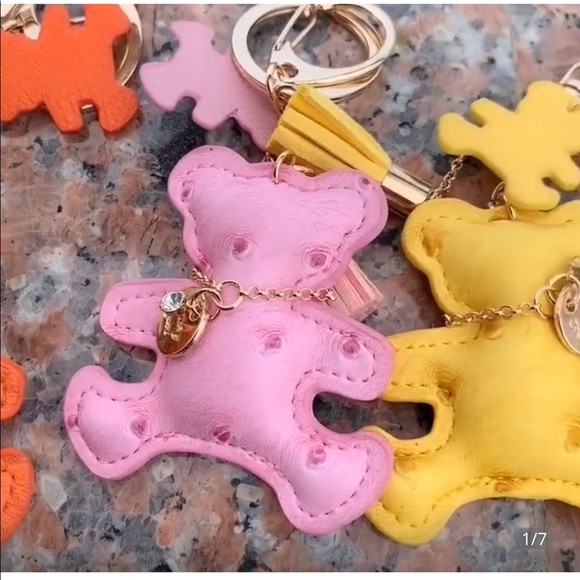 Accessories Pink Teddy Bear Keychain Poshmark